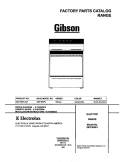 COVER Diagram and Parts List for GEF305PJSA  Gibson Range