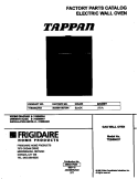 COVER Diagram and Parts List for FEB500CFB4  Frigidaire Wall Oven