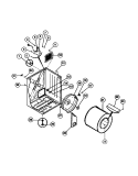 CABINET, DRUM, HEAT DUCT, HEATER Diagram and Parts List for FDG436RBS1  Frigidaire Dryer