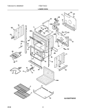 LOWER OVEN Diagram and Parts List for FEB27T5GCC  Frigidaire Wall Oven