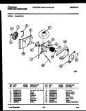 ELECTRICAL AND AIR HANDLING PARTS Diagram and Parts List for FAB057P7B1  Frigidaire Air Conditioner