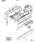BACKGUARD Diagram and Parts List for 31-2649-00-06  Tappan Range