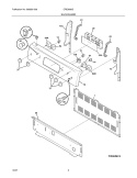 BACKGUARD Diagram and Parts List for CRE3880GBBB  Crosley Range