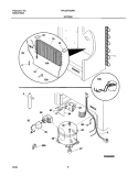 SYSTEM Diagram and Parts List for FFU20FC6AW4  Frigidaire Freezer