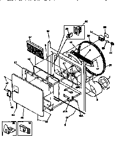 Front Panel/lint Filter Diagram and Parts List for FSG747GC  Frigidaire Dryer