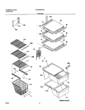 Part Location Diagram of 240357806 Frigidaire Shelf Trim - Rear