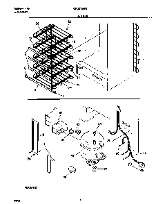 System Diagram and Parts List for GFU21M4GW1  Gibson Freezer