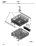 RACKS Diagram and Parts List for FDB435RFS0  Frigidaire Dishwasher