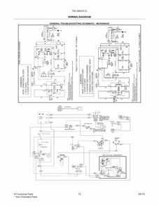 Wiring Diagram Diagram and Parts List for 79049603312  Kenmore Microwave