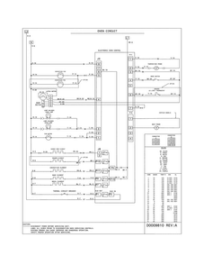 Wiring Diagram Diagram and Parts List for CGES3065PFJ  Frigidaire Range