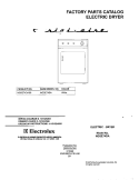 COVER Diagram and Parts List for NGSE74DAS0  Frigidaire Dryer