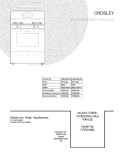 COVER Diagram and Parts List for CRG3480LQB  Crosley Range
