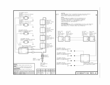 Wiring Diagram Diagram and Parts List for 79032424901  Kenmore Cooktop