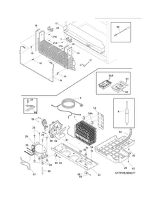 System Diagram and Parts List for FPHB2899LF8  Frigidaire Refrigerator