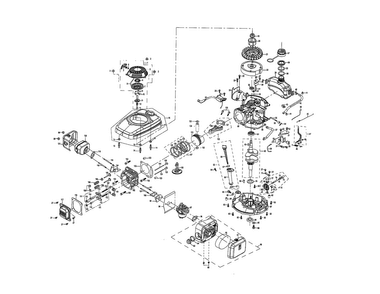 Engine Diagram and Parts List for WP2300  Westinghouse Washer