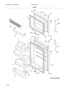 Part Location Diagram of 5304496497 Frigidaire BIN