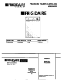 COVER Diagram and Parts List for FWX233RES0  Frigidaire Washer