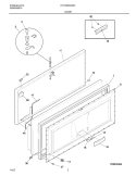 DOOR Diagram and Parts List for CFC09M4AW2  Uni Freezer