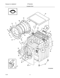 CABINET / TOP Diagram and Parts List for ATF6500GS0  Frigidaire Washer