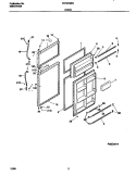 DOOR Diagram and Parts List for FRT21NRGB2  Frigidaire Refrigerator