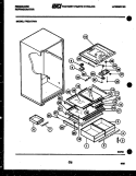 SHELVES AND SUPPORTS Diagram and Parts List for PFE21TFA1  Frigidaire Refrigerator