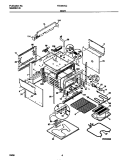 BODY Diagram and Parts List for FED367CCTD  Frigidaire Range