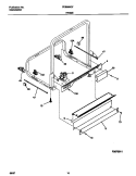 FRAME Diagram and Parts List for FDB989GFW0  Frigidaire Dishwasher