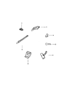 Accessories Diagram and Parts List for EL7000A  Electrolux Canister Vacuum