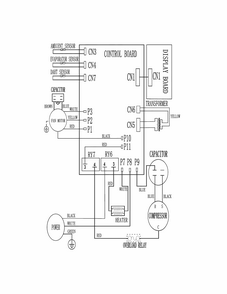 Wiring Diagram Diagram and Parts List for 25379184012  Kenmore Air Conditioner