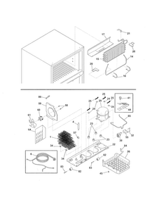 System Diagram and Parts List for LGHT1837NF3  Frigidaire Refrigerator