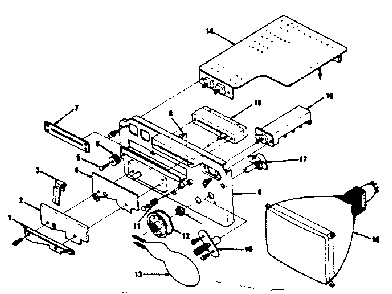 Color Television Mechanical Parts Diagram and Parts List for 5648998310  Kenmore Microwave