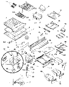 Refrigerator Cabinet Parts Diagram and Parts List for FRT22RHAW0 Z0 Frigidaire Refrigerator