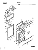 DOORS Diagram and Parts List for FRT16CRHD1  Frigidaire Refrigerator