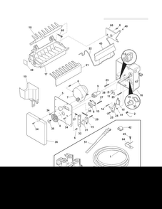 Ice Maker Diagram and Parts List for EW26SS70IS6  Electrolux Refrigerator
