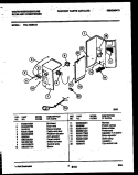 ELECTRICAL PARTS Diagram and Parts List for WAL103S1A2  Frigidaire Air Conditioner