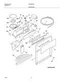 DISPENSER Diagram and Parts List for FRS26BH5CQ2  Frigidaire Refrigerator