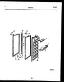 REFRIGERATOR DOOR PARTS Diagram and Parts List for RS227MCD2  Frigidaire Refrigerator
