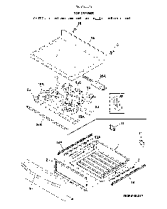 Top/drawer Diagram and Parts List for 79094203317  Kenmore Range