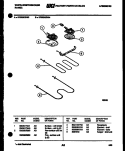 BROILER PARTS Diagram and Parts List for KF520GDW4  Frigidaire Range