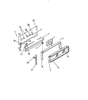 CONSOLE, PANELS Diagram and Parts List for GC34BCL0  Frigidaire Range