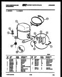 COMPRESSOR PARTS Diagram and Parts List for ED508K2  Frigidaire Dehumidifier