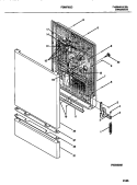 DOOR Diagram and Parts List for FDB878GCT0  Frigidaire Dishwasher