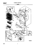 CABINET Diagram and Parts List for FFU20F9GW2  Frigidaire Freezer