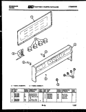 BACKGUARD Diagram and Parts List for RA30BEW0  Frigidaire Range