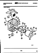CABINET AND COMPONENT PARTS Diagram and Parts List for DG250KXD1  Frigidaire Dryer
