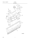 BACKGUARD Diagram and Parts List for CFGS365ES3  Frigidaire Range