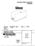 COVER Diagram and Parts List for GFC25M4HW1  Gibson Freezer
