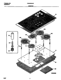COOKTOP Diagram and Parts List for FEC6X9XCCE  Frigidaire Cooktop