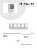 COVER Diagram and Parts List for FAD704TDD1  Frigidaire Dehumidifier