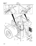 DRY CAB, HEATER Diagram and Parts List for SER341AQ0  Westinghouse Dryer